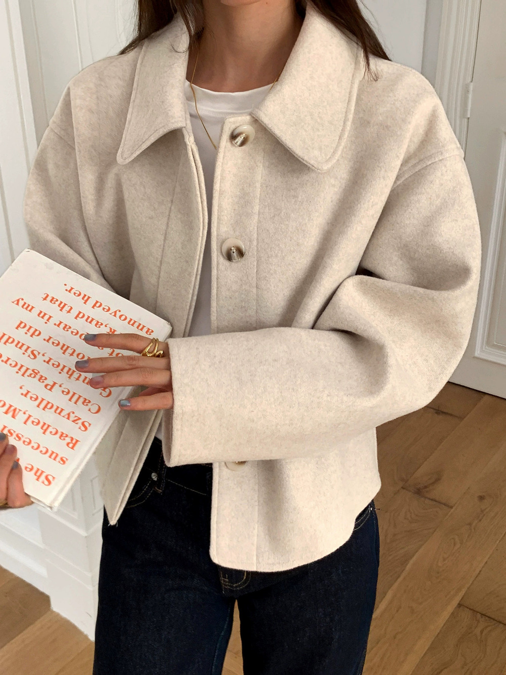 Zara Kaikuo Casual Button Long Sleeve Jacket Coat Fall Winter